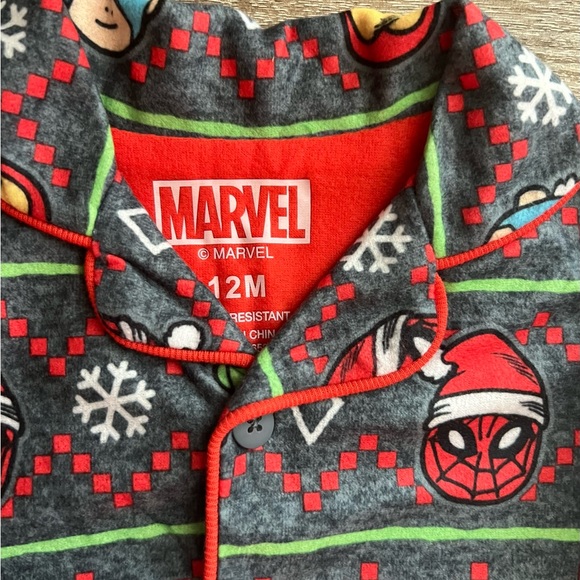 Marvel Kids Pajama Set.  Size 12 Months.  NWT - Picture 2 of 3